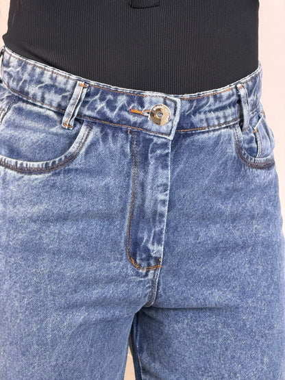 CALÇA JEANS WIDE LEG BIA