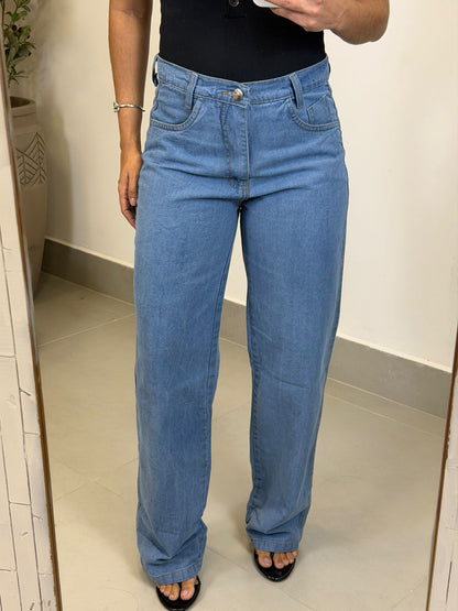 CALÇA JEANS WIDE LEG DUDA