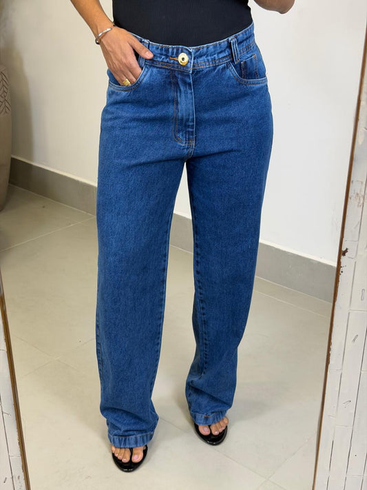 CALÇA JEANS WIDE LEG LOLA
