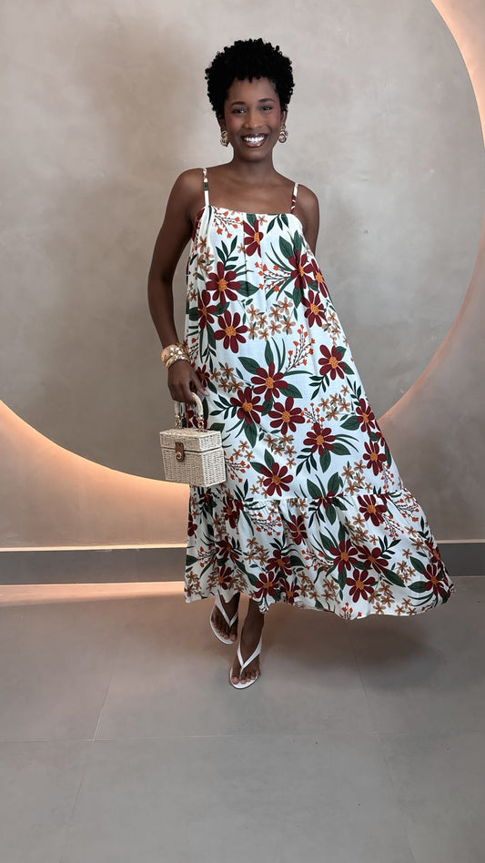 VESTIDO LONGUETE DE ALÇA