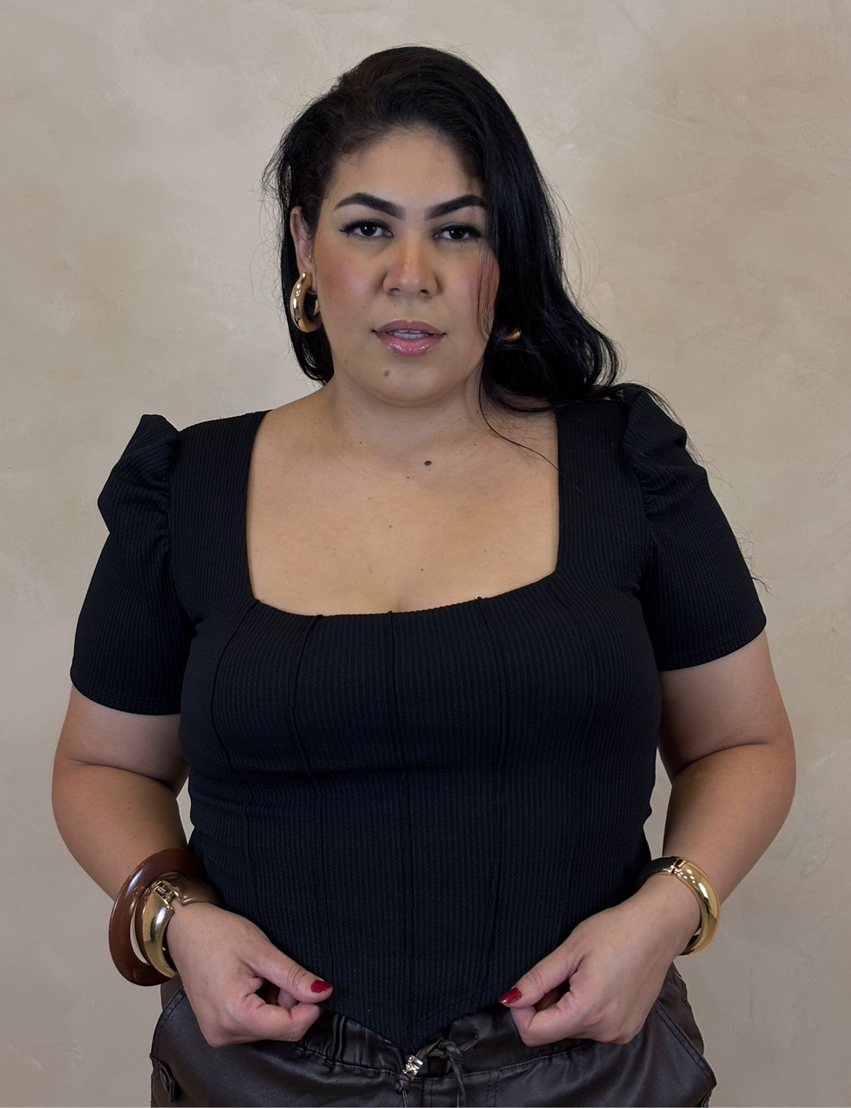 CROPPED CORSET PLUS SIZE