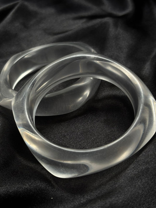 BRACELETE GEOMÉTICO TRANSPARENTE