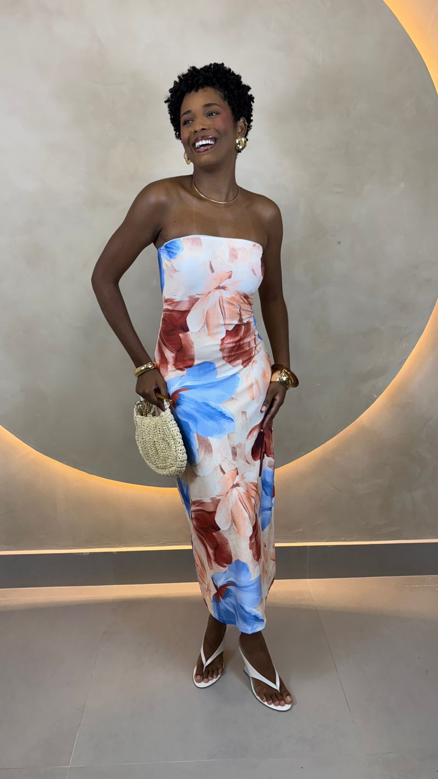 VESTIDO LONGUETE SEM MANGA