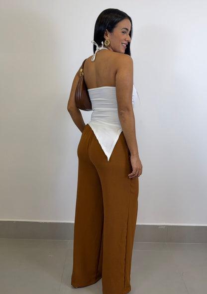 CALÇA PANTALONA CREPE DUNA