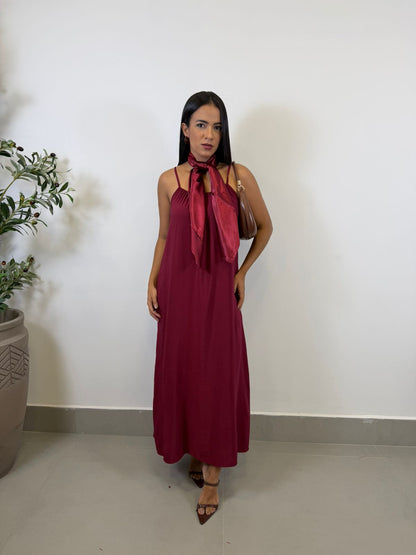 VESTIDO LONGUETE DE ALÇA