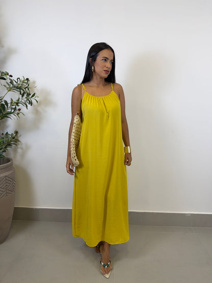 VESTIDO LONGUETE DE ALÇA