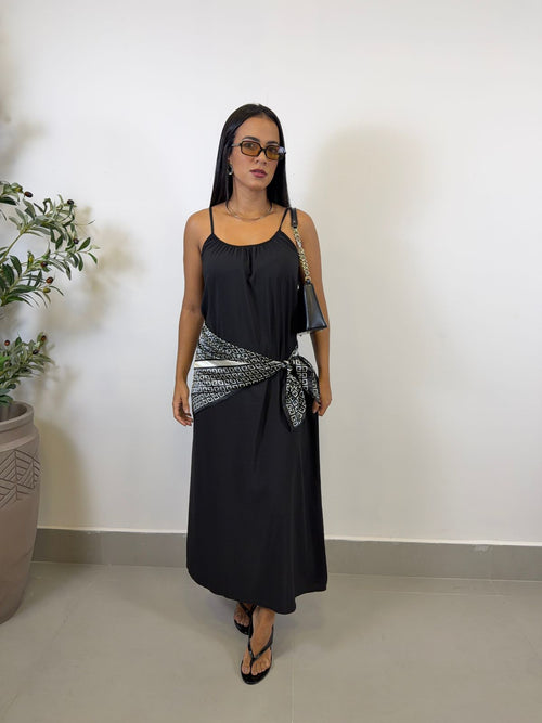 VESTIDO LONGUETE DE ALÇA