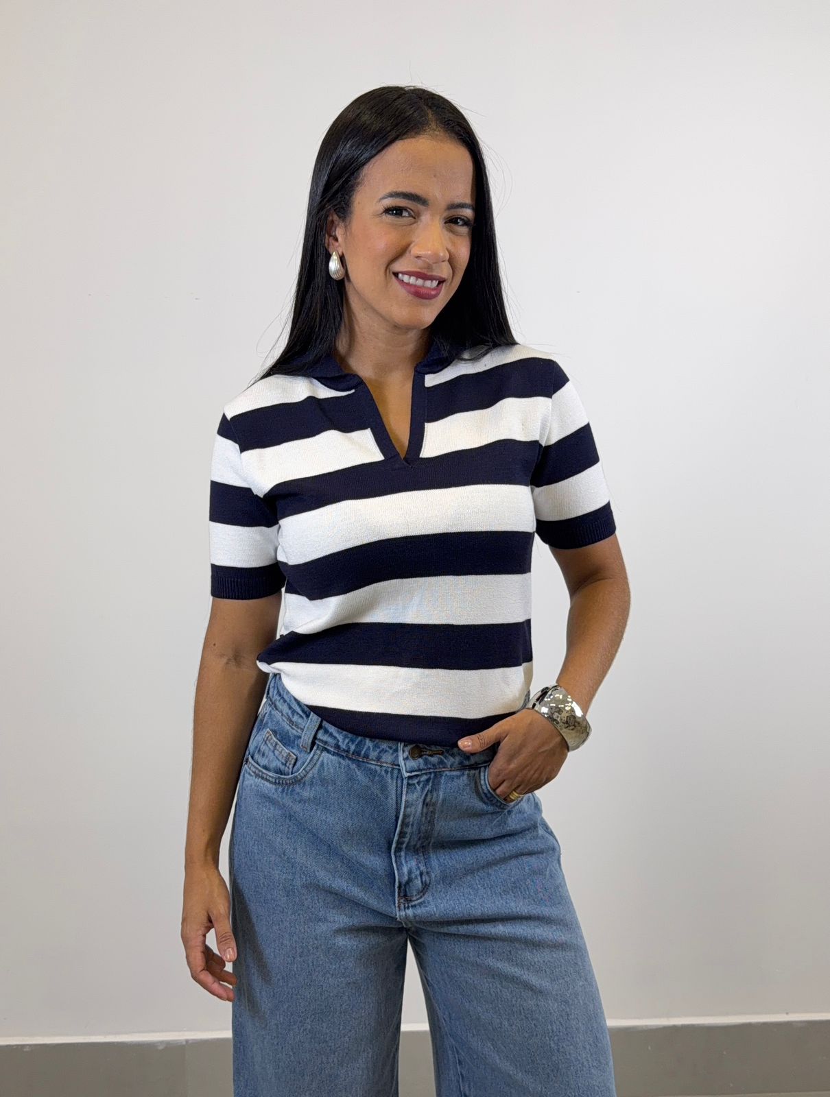 BLUSA GOLA POLO NO MODAL
