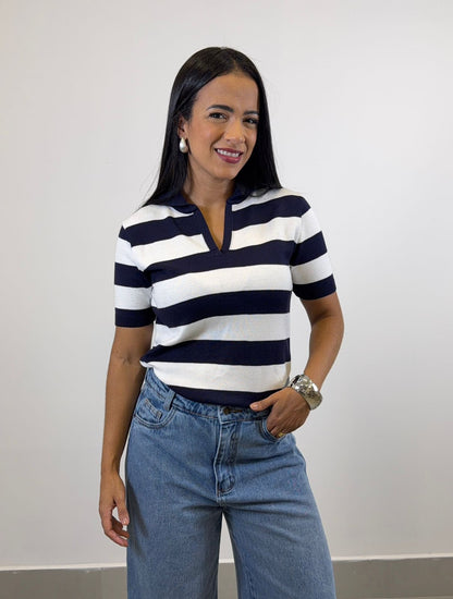 BLUSA GOLA POLO NO MODAL