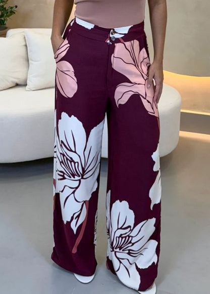 CALÇA PANTALONA ESTAMPADA
