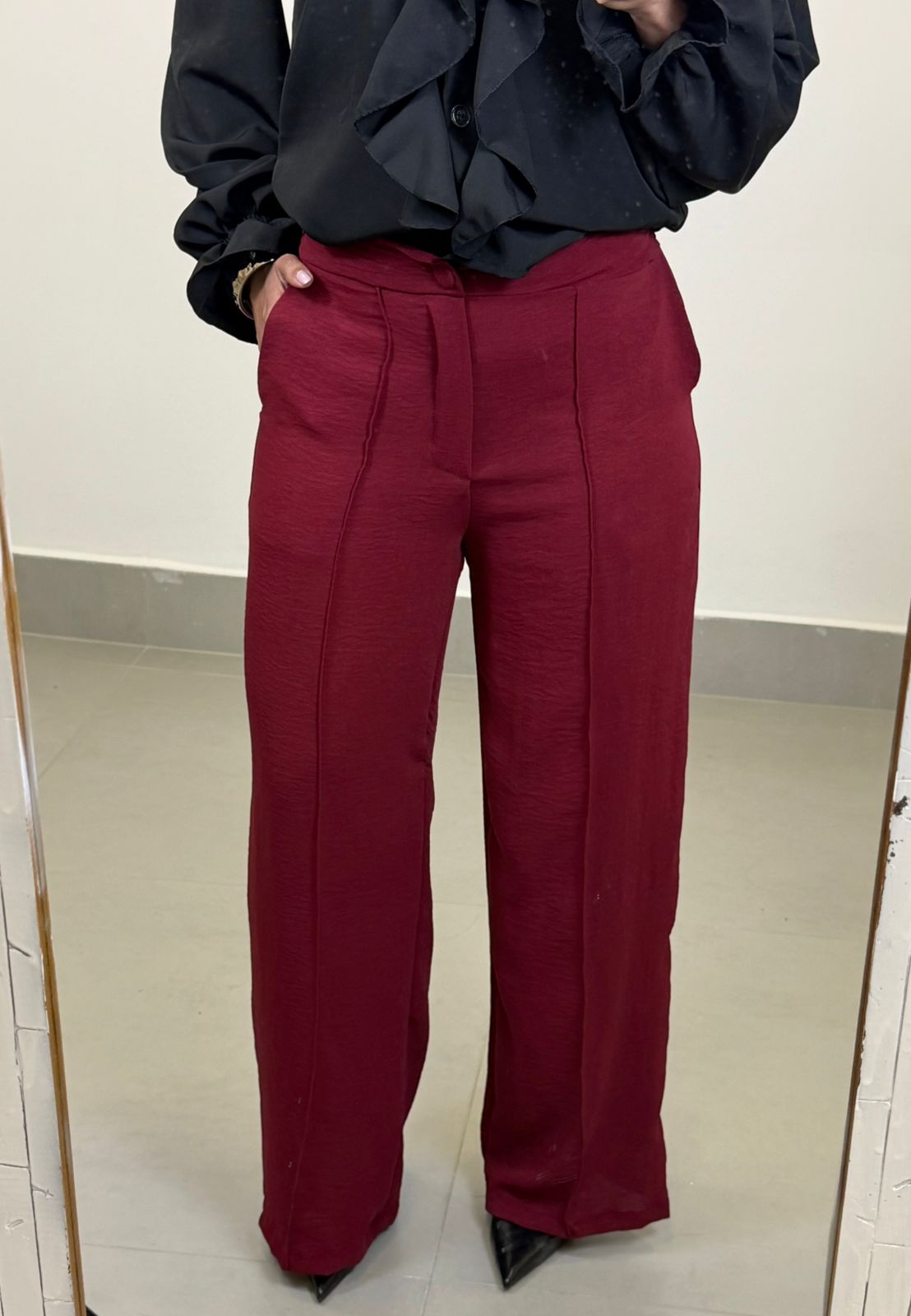 CALÇA PANTALONA CREPE DUNA
