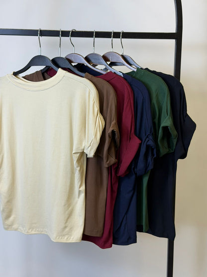 BLUSA EM MALHA COM MANGA DOBRADA