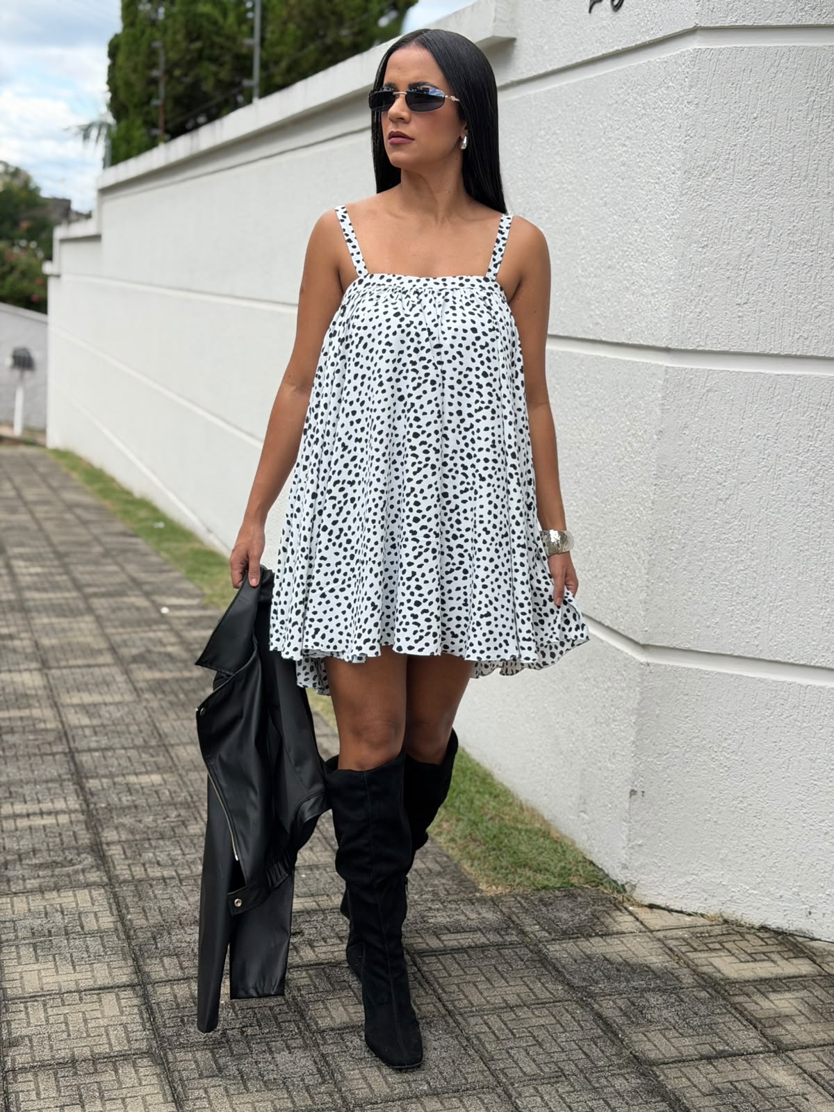 VESTIDO GODÊ ESTAMPADO LÁNALANA