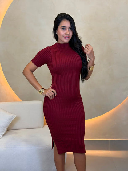 VESTIDO MIDI MODAL