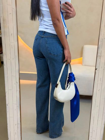 CALÇA JEANS WIDE LEG KATE