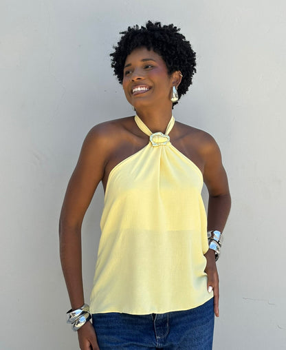 BLUSA DE AMARRAÇÃO NO PESCOÇO LÁNALANA