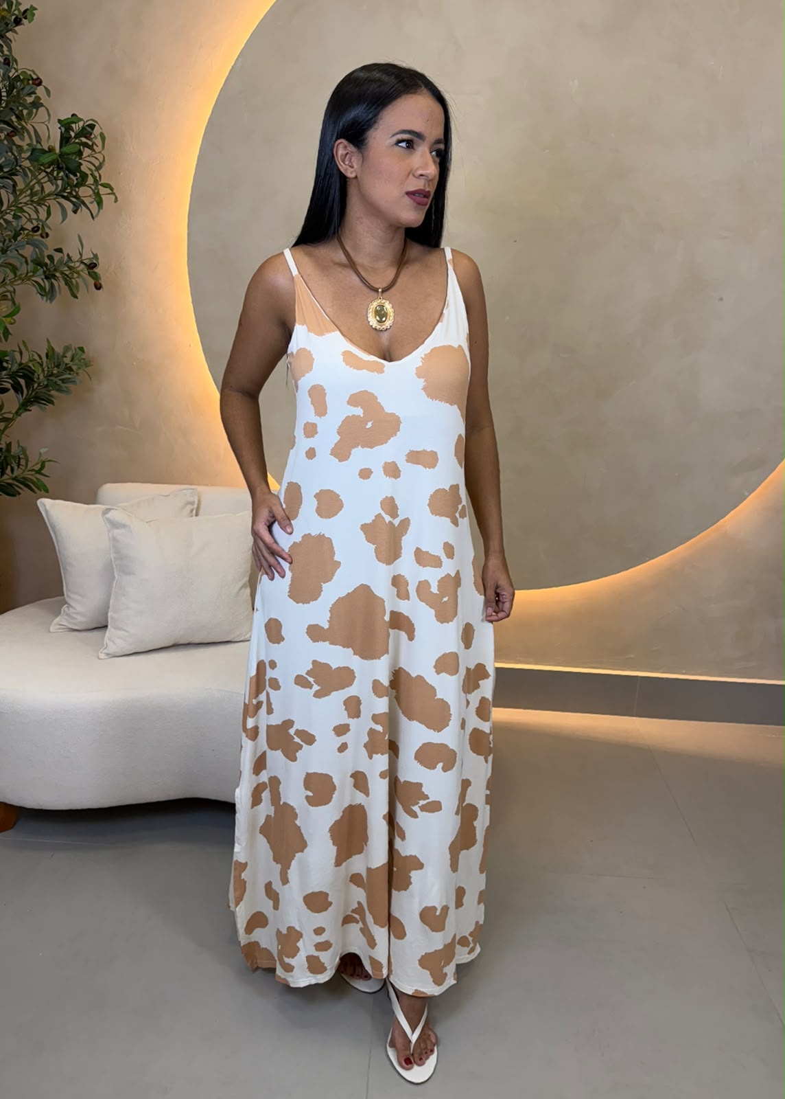 VESTIDO LONGO ESTAMPADO