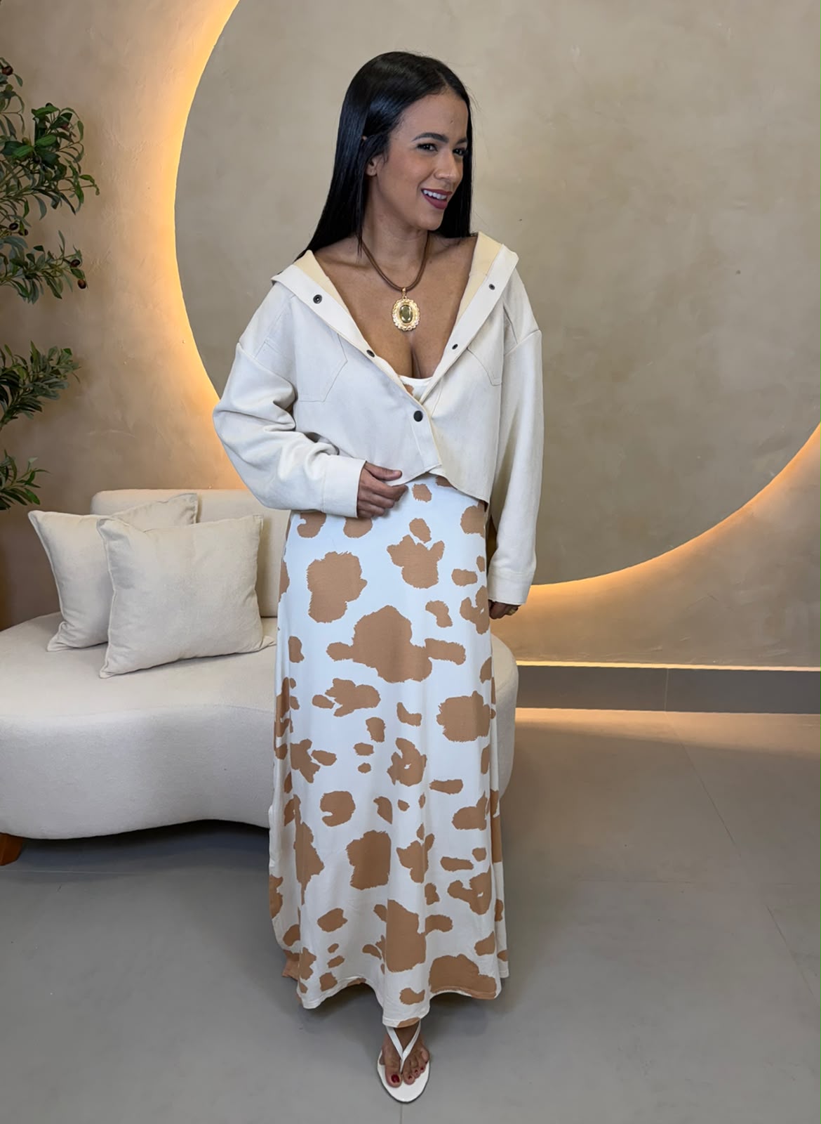 VESTIDO LONGO ESTAMPADO