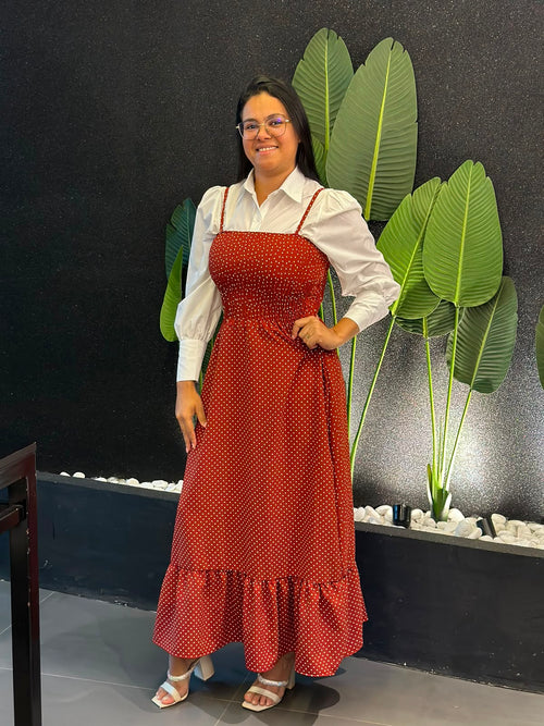 VESTIDO ALÇA LONGO