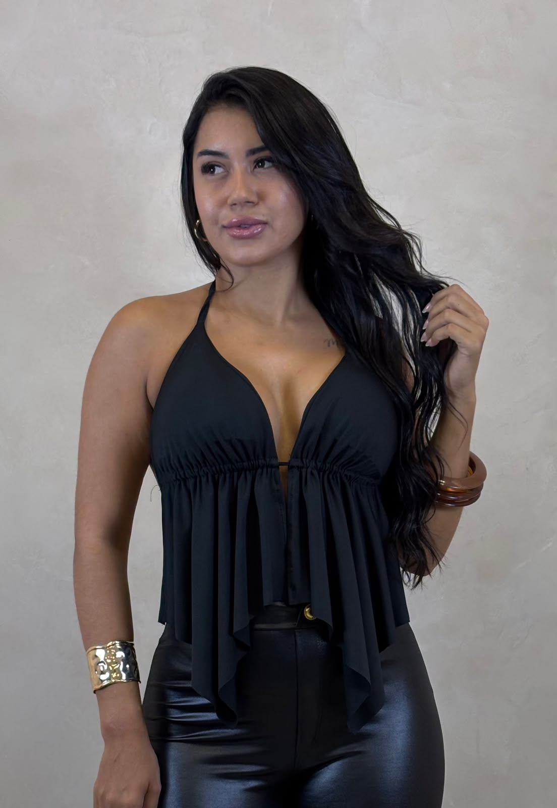 CROPPED BATA FRENTE ÚNICA