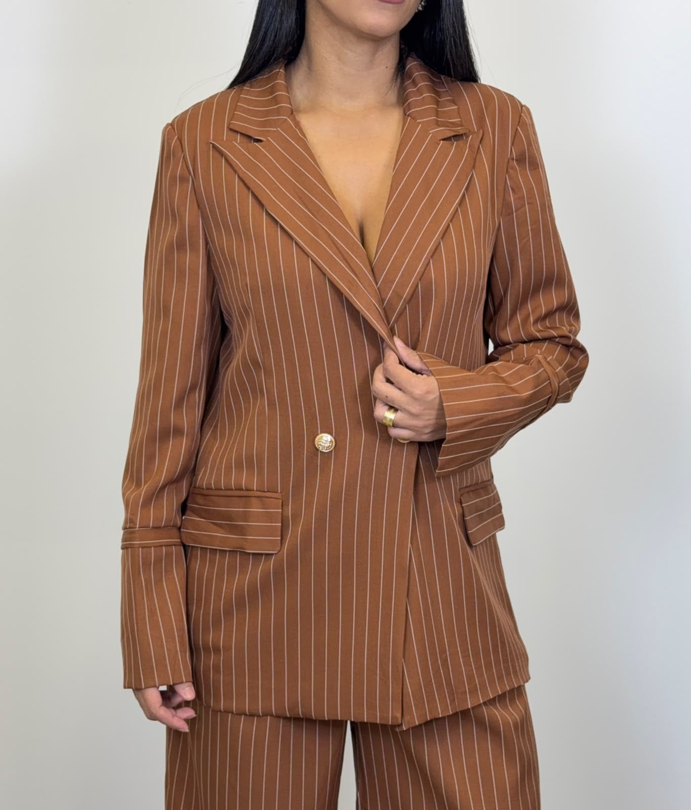 BLAZER ALFAIATARIA RISCA DE GIZ