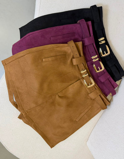 SHORT SAIA SUEDE