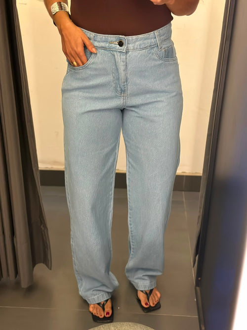 CALÇA WIDE LEG JEANS CLARO