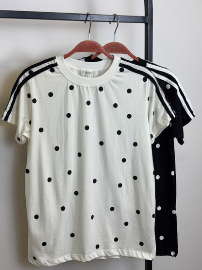 T-SHIRT POÁ COM LISTRA