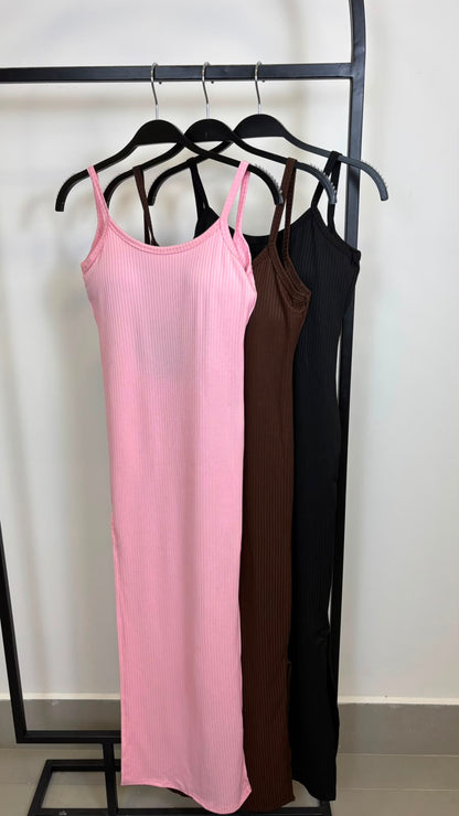 VESTIDO CANELADO COSTA NUA 5490