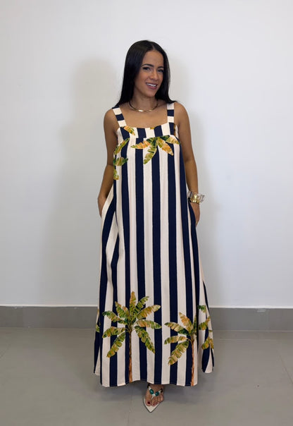 VESTIDO LONGO ESTAMPADO 5509