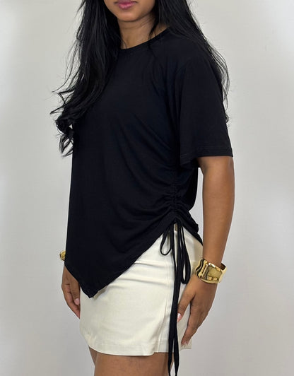 BLUSA FRANZIDA COM AMARRAÇÃO 5744