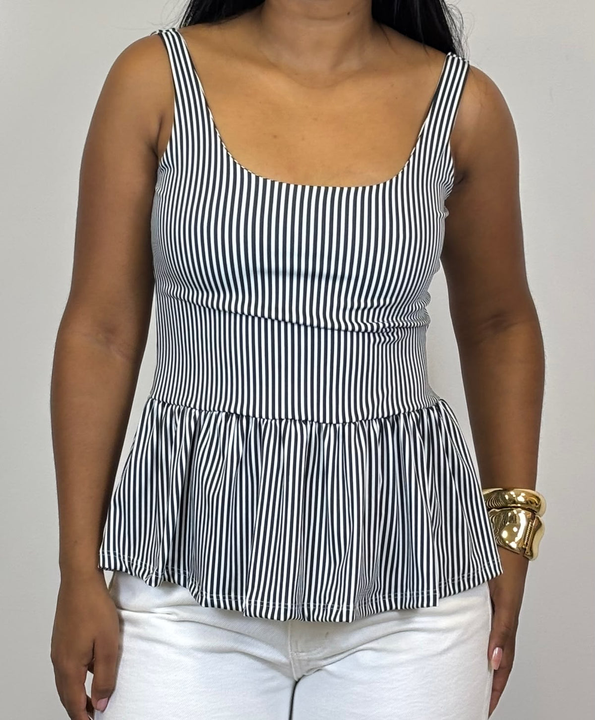 BLUSA PEPLUM LISTRADA 5742