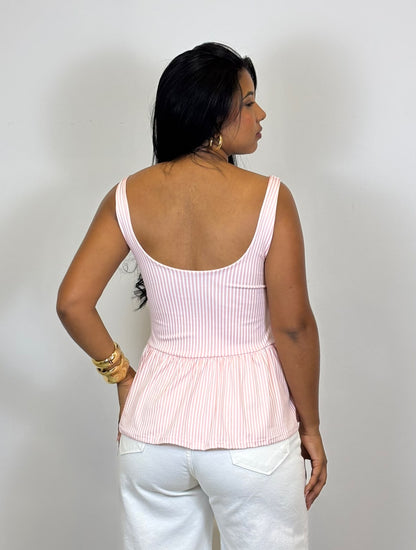 BLUSA PEPLUM LISTRADA 5742