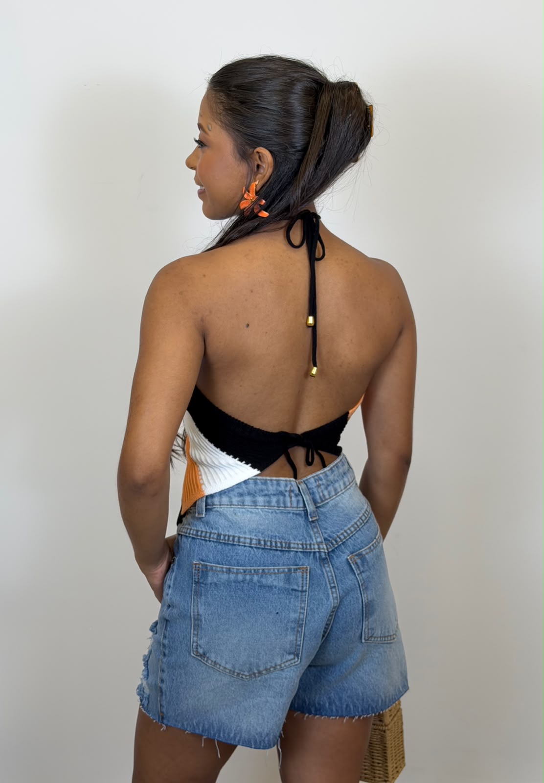 BLUSA TRICOT FRENTE ÚNICA