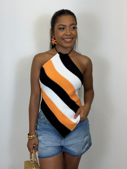 BLUSA TRICOT FRENTE ÚNICA