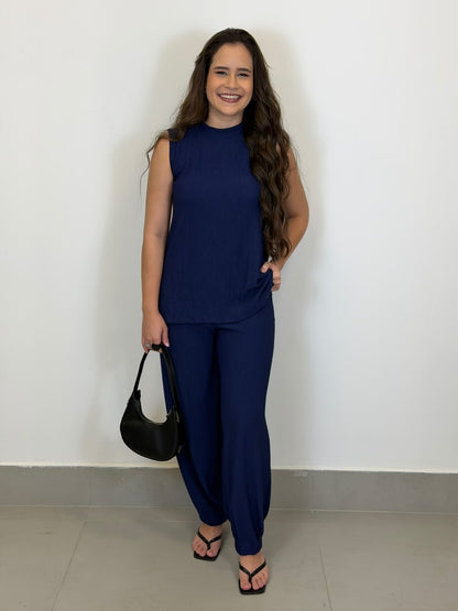 CONJUNTO CALÇA E BLUSA GOLA ALTA 5791