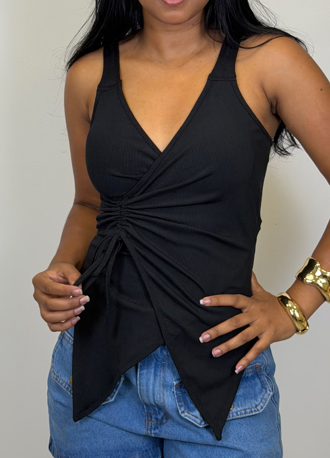 BLUSA CANELADA