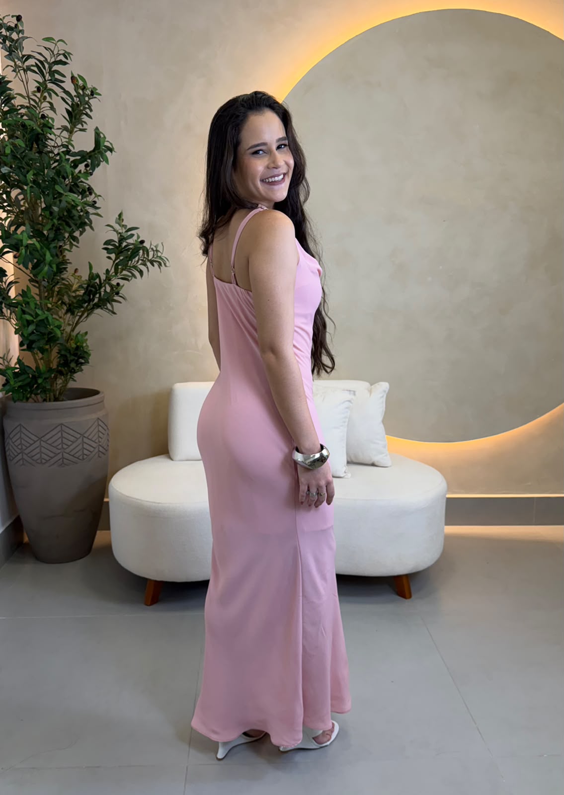 VESTIDO DEGAGÊ LISO LÁNALANA 5626