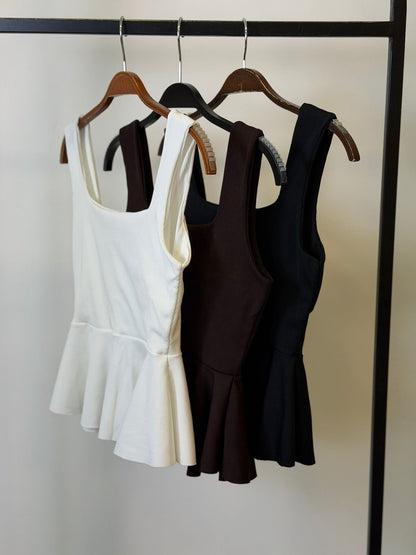 BLUSA PEPLUM CANELADO