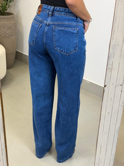CALÇA JEANS WIDE LEG LOLA